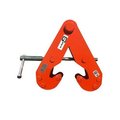 Elephant Lifting Products Beam Clamp, 3 Ton, 335 To 1181, Heavy Duty Grippa Series GS-3
